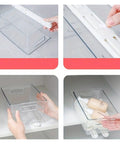 Quiet Drawer Slides With Punch Free Track System And Side Mount Rails Easy No Drill Installation in clear storage examples
