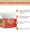 Commercial Coffee Filters For 12 Cup Drip Machines, Extra Tall Walls To Prevent Grounds Overflow, Large Nine And Three Quarters Inch Diameter, Fits BUNN Fetco Curtis Bloomfield Royal Cup And Most 12 Cup Brewers, 500 Count, Pro Grade Made In USA.