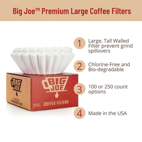 Commercial Coffee Filters For 12 Cup Drip Machines, Extra Tall Walls To Prevent Grounds Overflow, Large Nine And Three Quarters Inch Diameter, Fits BUNN Fetco Curtis Bloomfield Royal Cup And Most 12 Cup Brewers, 500 Count, Pro Grade Made In USA.