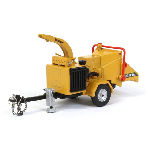 Vermeer BC1000XL Wood Chipper Scale Model 1/50 Die Cast VMR003 with dual rear wheels and discharge chute.
