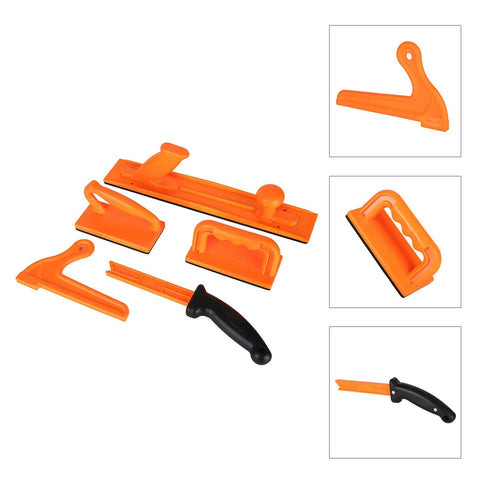 Push Block Stick Set For Woodworking Tools 5 Piece ABS Safety Kit For Table Saw Use Radial Saw Compatible With Ergonomic Grip And Durable Material