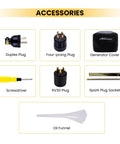 Accessories for Powerful 5500W Inverter Generator Portable Gas Powered With Electric Start And Wheel Kit EPA Compliant RV Ready