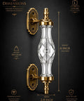 Hella Sharp White Decorative Cabinet Door Knobs Set Of Eight Round Handles For Interior Doors And Furniture Upgrades Featuring Top Shelf Build And Clean Lines That Bring Instant Vibe To Any Bedroom Or Kitchen Space - 6 inches tall crystal knob