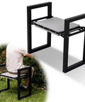 Heavy Duty Foldable Garden Kneeler and Seat with Handle, 12-Inch Wide Cushioned Kneeling Pad for Comfort, Easy Rise for Seniors