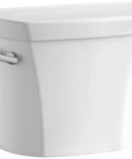Wellworth Toilet Tank 1.6 GPF With Left-Hand Trip Lever, Class Five Canister, Tank Only, White Finish, sleek design visible