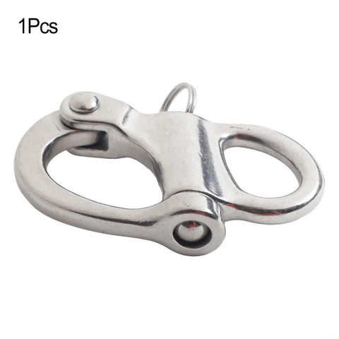 Shophubio quick-release shackle, marine-grade 316 stainless steel with fixed bail