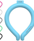 Blue All Day Ice Neck Wrap For Summer Heat Relief, Wearable Cooling Tube With Quick Freeze Gel, Reusable Cold Band