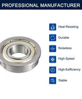 HiPicco FR6ZZ flanged ball bearing, 3/8 in ID x 7/8 in OD, double shielded, chrome steel.