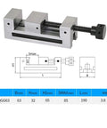 Boss Grade Precision Vise Fixture With Quick Adjust Jaw For Stone Drilling Milling And Grinding Straight Corner Clamp Flat Pliers Style Build Fits Multiple Inch Sizes For Fast Job Changeovers In Hardware Stores And Shops QGG63 63mm clamp