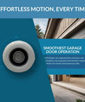 2 Inch Nylon Garage Door Rollers With Dual Sealed Bearings For Quiet, Smooth Operation, 4 Inch Stem, Installed Outdoor View