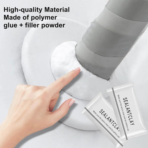 6-Pack Waterproof Sealant Mastic For Quick Wall And Drain Repairs, Moldable Sealing Clay For Holes And Leaks, Easy To Shape And Apply, Dries Solid In 2-3 Days, Patch Up Sinks, Pipes, AC Lines And Plumbing Fixes
