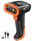 All-In-One Wireless Handheld Barcode Scanner With 2200mAh Lithium-Polymer Battery Bluetooth 2.4G Cordless USB Wired 1D 2D QR Code Reader For Retail Inventory Management Model D5300