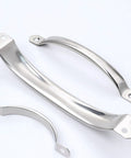 Round Tube Cabinet Handle Heavy Duty Stainless Steel Pull for Furniture Drawers and Doors Easy Mount Hardware Rust Resistant Knob