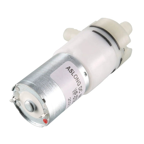 12V Ultra Compact Micro Water Pump Self Priming Diaphragm For Coffee Machines And Water Dispensers, Low Power Under 300mA, Crazy High Flow 1300 ml/min, Quiet Operation Around Sixty Five Decibels, Solid Metal Body