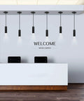 Dope Adjustable Focus Pendant Lights For Kitchen Island And Dining Room, six black mini LED spot pendants over a desk