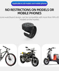 Wireless Media Button Remote Control Kit for phone shown with bike, motorcycle, and scooter compatibility, IP67 waterproof Bluetooth 5.3