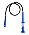 Blue 24.4 Inch Claw Grabber Tool With LED Light No Sweat Reach Grabber For Litter with coiled bendable tube and magnetic head