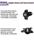 Silent Ride Upgrade Rock Solid Bulletproof Vibration Swap Engine Motor Transmission Mount Set Direct Bolt On Replacement, front upper and left mount included.
