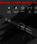 2.2m Straight Power Barbell Bar With 1000 Lbs Weight Capacity For Strength Training Enhanced Textured Grip And Upgraded Bearing