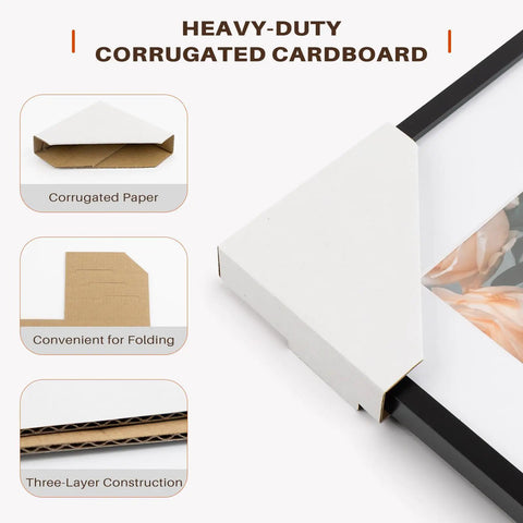 Top Shelf Adjustable Cardboard Corner Protectors Badass Edge Guards For Picture Frames Heavy Duty Shipping Supplies Reusable Painting Storage Boards Fits All Standard Profiles Straight Up Tough Built For Smooth Shipments No Drama 48 Pack