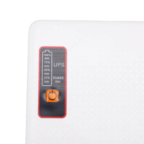 Mini Ups With 12000mAh Battery Backup For Router And Modem Keeps Your Wifi Alive During Blackouts, showing power level display.