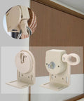 Universal Cordless Crank Bracket Mounting Kit For Porch And Backyard Sunshades Aluminum Alloy Hardware Beige Finish