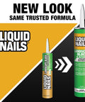 LN-905 Landscape Block Adhesive Low VOC 10 oz cartridge new and old packaging comparison image.