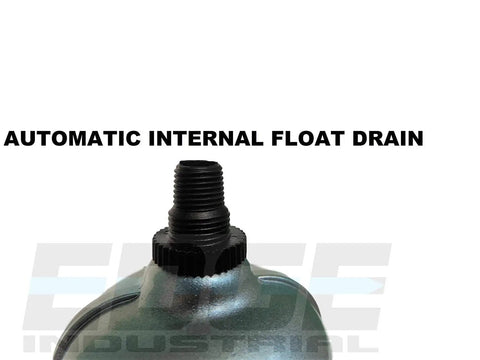 Heavy Duty Half Inch Particulate Filter And Moisture Trap Water Separator With Auto Drain For Compressed Air Lines upper view