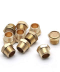 Pneumatic Exhaust Muffler G1/4 Brass Flat Type Silencer For Air Cylinders And Solenoid Valves, Sintered Bronze Breather Vent