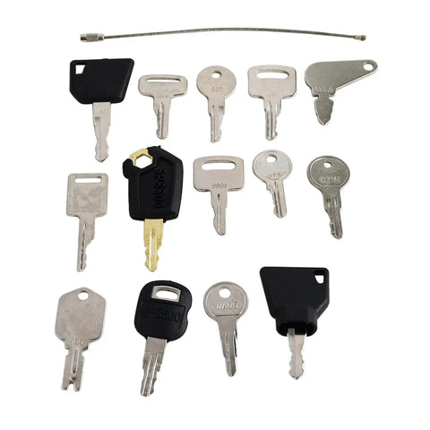 Tough As Nails 14 Piece Ignition Key Set For Jlg Jcb Genie Skyjack Terex Caterpillar Boom Lifts And Manlifts Breeze To Install Smooth Starting Heavy Duty Replacement Keys No Sweat Swap