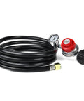 8 Feet High Pressure Propane Regulator With 20 Psi Adjustability And Hose QCC1 Connection For Turkey Fryers Fire Pits Cookers And 5 To 40 Lb Tanks For Outdoor Kitchens