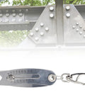 Portable Precision Thread Size Checker Made Of 201 Stainless Steel Quick Hand Gauge for nuts and screws in front view
