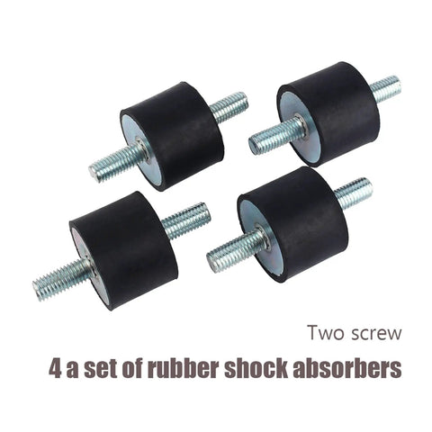 Heavy Duty Rubber Vibration Isolator Mounts 40x30mm Shock Absorbing Studs For HVAC Machinery Industrial Equipment Noise Reduction And Quiet Operation Easy Installation For Compressors Engines And Water Pumps, four pieces