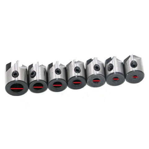 Solid Shop Countersink Drill Bits And Doweling Jig Kit With 3 To 10mm Chamfer Reamer Tools, featuring 7 hardened steel drill bits.