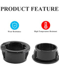 Black Snap Bushing Three Quarters Inch Mounting Diameter Pack Of 50 Durable Plastic Snap Bushings For Auto Bike And DIY Projects Heat Resistant Wear Resistant Corrosion Proof Easy Install, wear resistant and high temperature resistant