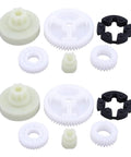 Pair Of Power Window Regulator Gear Lift Repair Kits For Mazda RX 8 2004 2011 CX 9 2008 2015 CX 7 2007 2012 Mazda 6 2003 2008 5 2006 2015 3 2004 2009 Replacement Parts Two Pack Perfect For Your Ride displayed on white background.