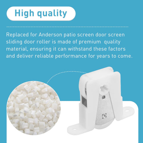 Sliding Screen Door Roller Replacement Kit For Older Andersen Systems Part 1274104 with durable wheels and high-quality material