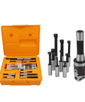 2 Inch Boring Head With R8 Shank 9 Piece Pro Grade Carbide Boring Bar Set Half Inch Boring Bars Milling Head Kit With Micrometer Lead Screw