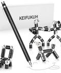 Fidget Gel Pen Gift For Men With A Dope Playful Twist And Practical Use, modular pen with creative shapes and KEIFUKUH box