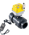 Smart WiFi Water Valve 2 Inch Electric Ball Valve With DC24V Actuator And AC110 230V Power Adapter TUYA App Control
