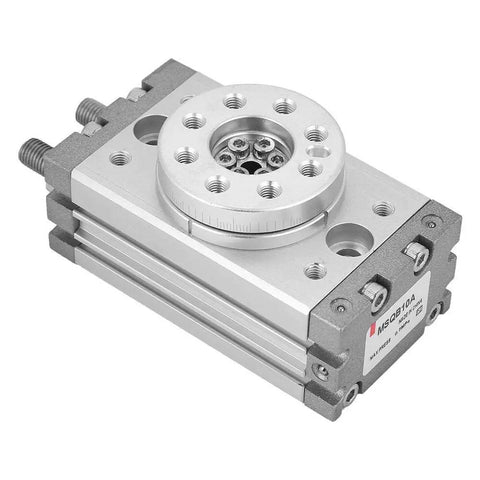 Beefed Up 15Mm Rotary Pneumatic Cylinder, 180 Degree SMC Type With Aluminum Alloy Body, shown in detailed close-up view.