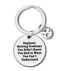 Engineering Keychain Gift For Engineers And Engineering Students Funny Yet Practical Graduation Gift In Silver Finish