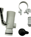 Pool Air Jet Valve Kit With Pipe Holder And Cap Replacement For Above Ground Pools, Air Inlet Adapter, Durable Plastic Body