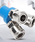 Sturdy Metal C Type Pneumatic Quick Fitting For One Quarter Inch Air Hose Quick Coupler Japanese Style Manifold Splitter