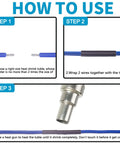 Instructions for using 430 Pieces Two To One Heat Shrink Tubing Kit For Wires Industrial Marine Grade Waterproof Heat Shrink Wrap