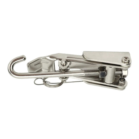 Rustproof Stainless Steel Anchor Chain Tensioner for Boats and Yachts, marine grade corrosion resistant anchor retainer side view