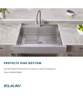 Stainless Steel Bottom Grid for 21 x 18-5/8 Inch Sink Bowls, Measures 18-1/4 x 16-1/16 x 1 Inch Deep, Custom Fit to Cover Bowl Bottoms