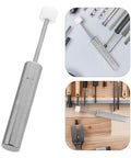 Soft Close Trash Can Dampers Six Pack For Kitchen Bins, 3.34 X 0.39 Inch Hydraulic Pistons with nickel-plated finish.