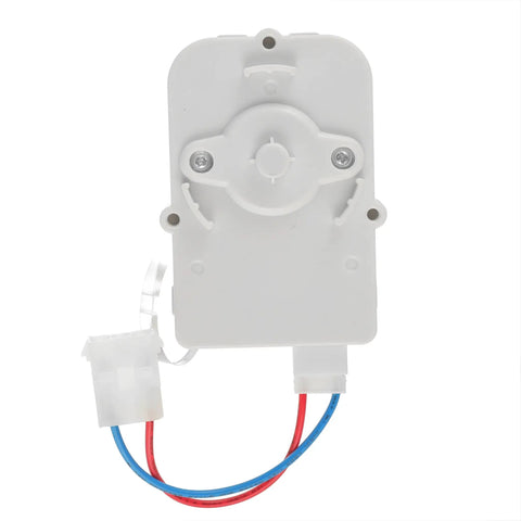 Condenser Fan Motor Replacement For Frigidaire Electrolux Refrigerators Noisy Fridge Fix Upgrade front view with wiring connectors.