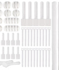 All In One Cable Management Kit With 2 Durable Sleeves 100 Zip Ties 15 Adhesive Clips 10 Cable Clips And 10 Reusable Ties